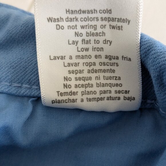 Judy Blue Shorts Women's 1XL Sky Blue Fray-Hem Garment Dyed Shield Pockets - Picture 12 of 16